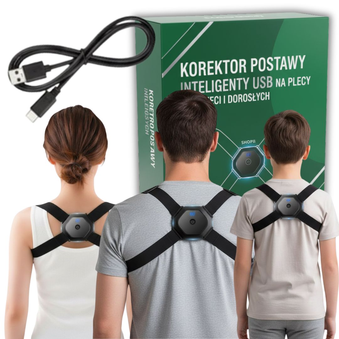 Korektor wad postawy z wyświetlaczem